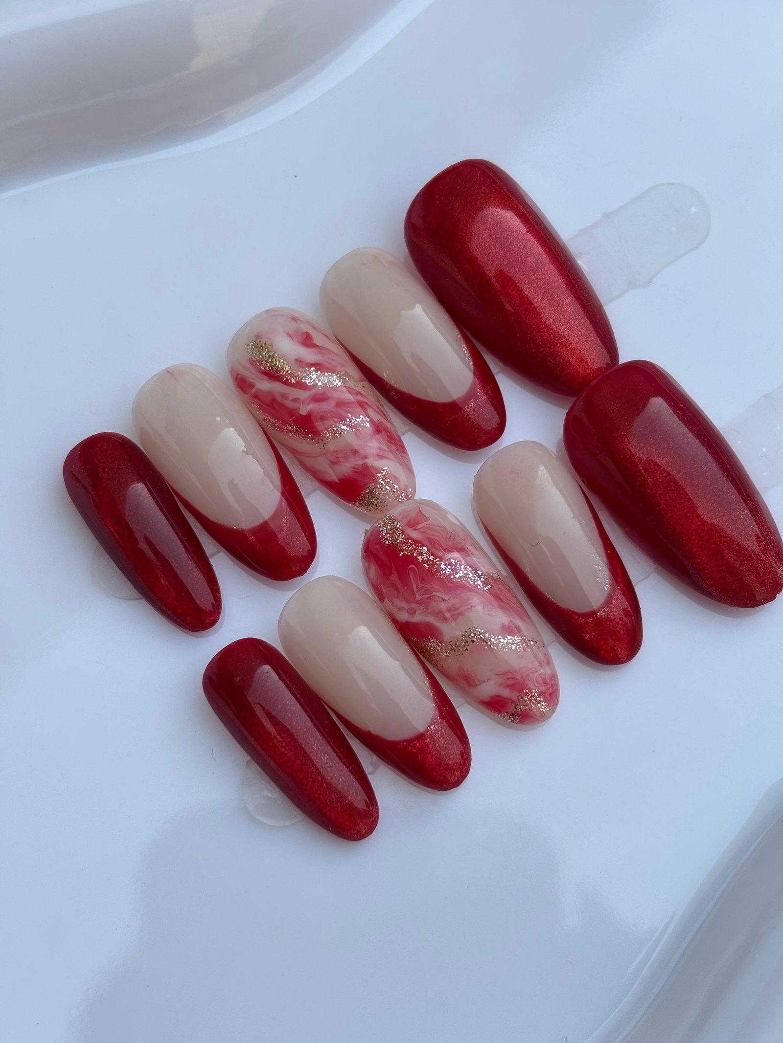 Ongle prèssé en gel